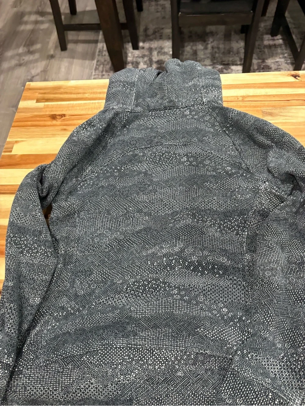 LULU SCUPA.  Women's Hooded Zip Jacket in Charcoal Gray